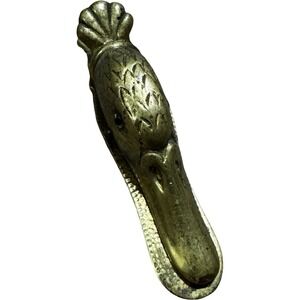Unbranded Duck Head Paper Clip Desk Accessory OS Gold Good Vtg Brass Glass Eye